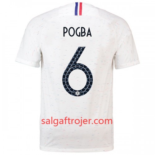 Frankrig Fodboldtrøjer Pogba 6 Udebanesæt VM 2018 Frankrig Fodboldtrøjer Pogba 6 Udebanesæt VM 2018